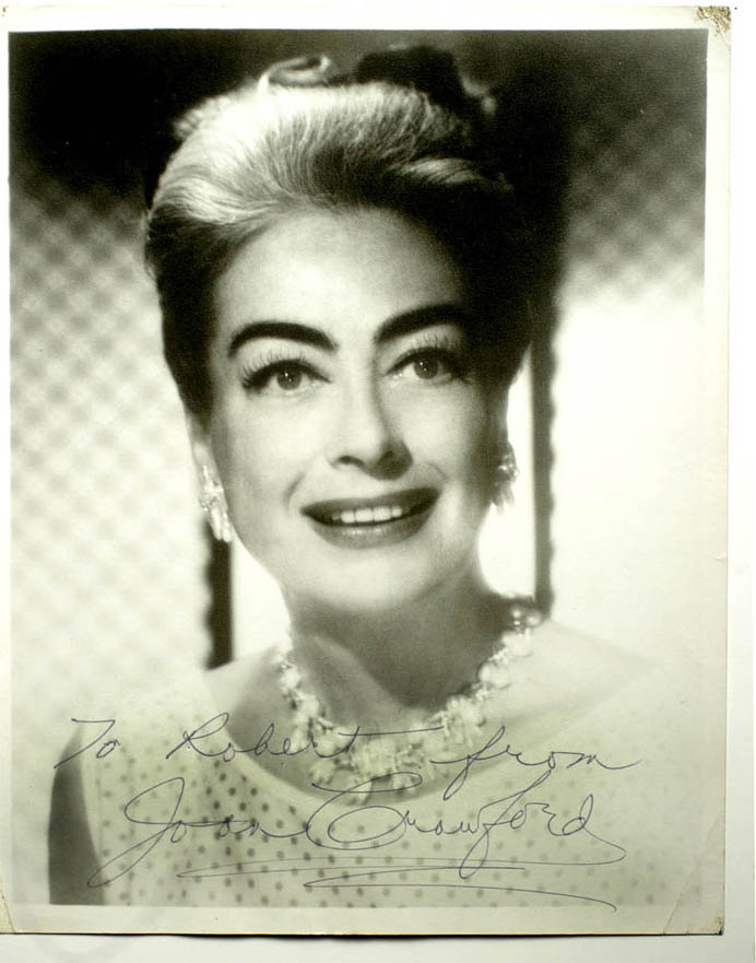 joan crawford 8 x 10 black and white photograph signed to robert from ...